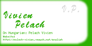 vivien pelach business card